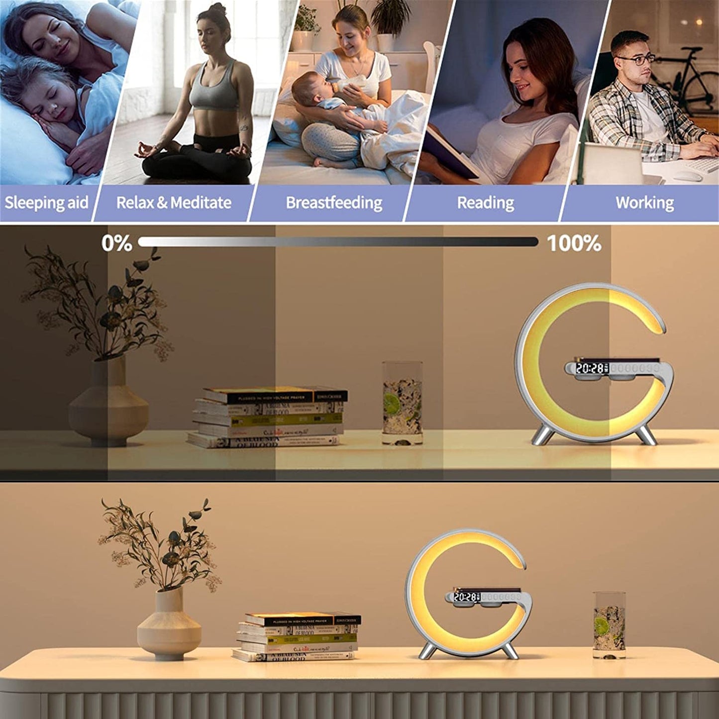 LED Wireless Charger Lamp