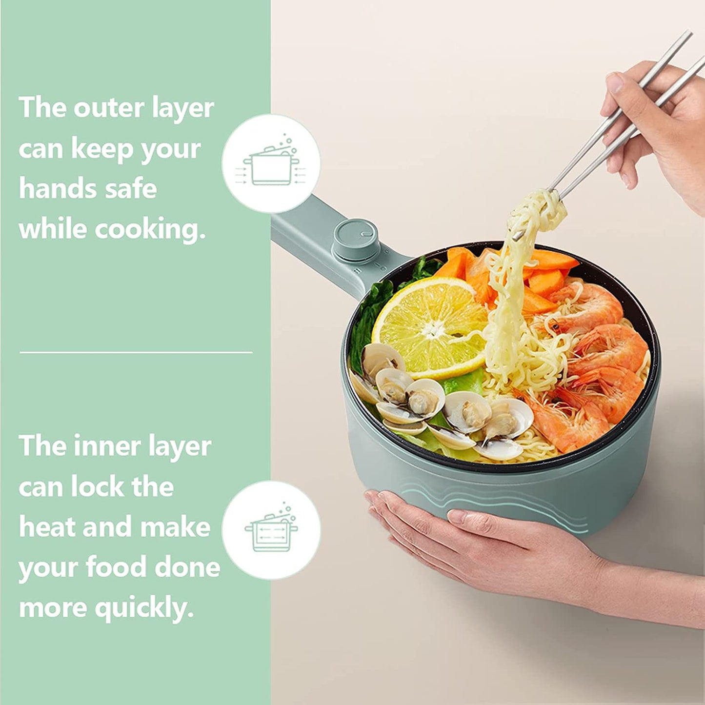 Portable Electric Heated Pot