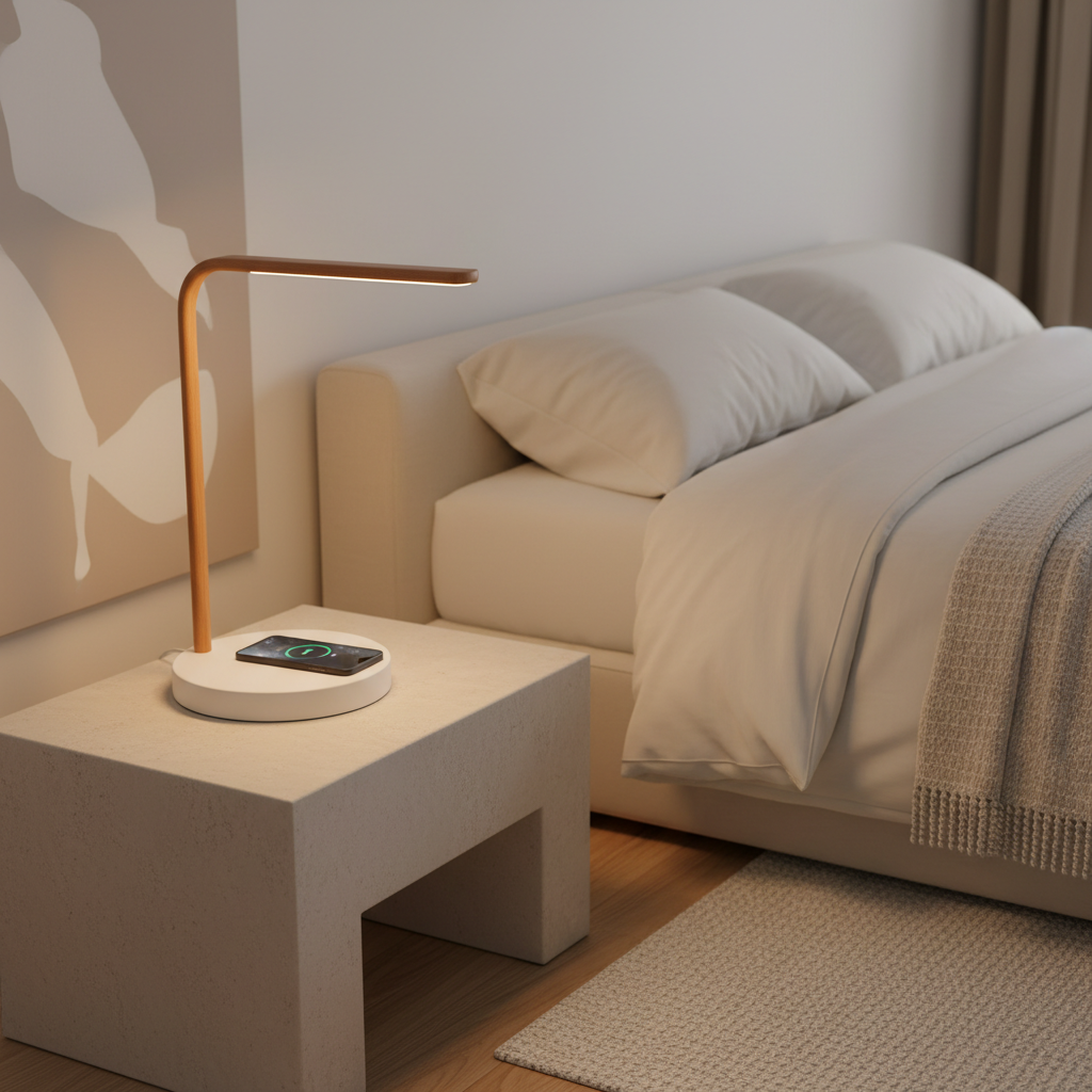 LED Wireless Charger Lamp